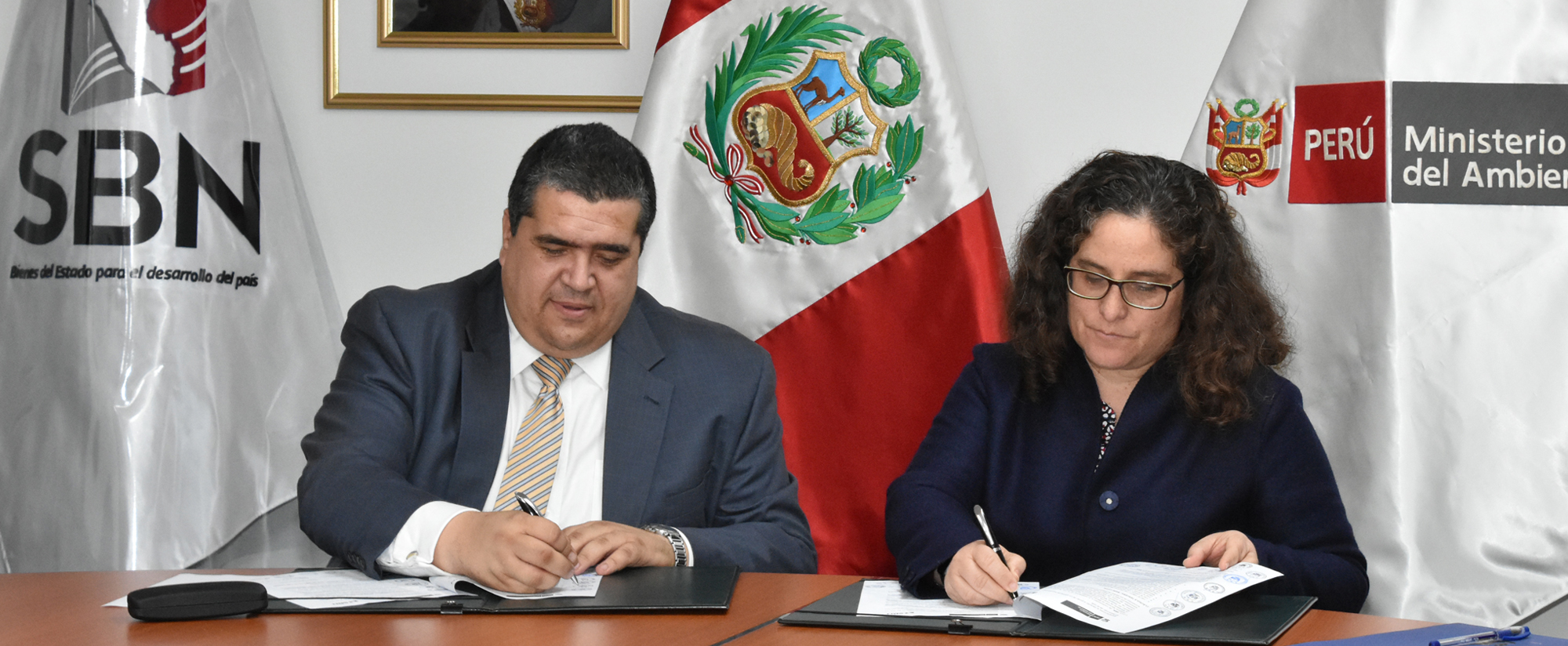  SBN Y MINAM FIRMAN CONVENIO PARA SANEAR PREDIOS  ESTATALES DESTINADOS A PROYECTOS DE INVERSIÓN