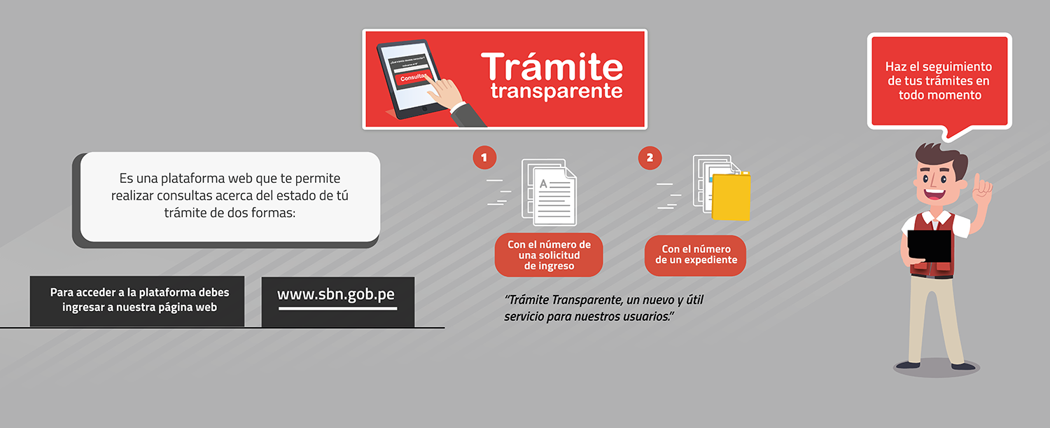  “TRÁMITE TRANSPARENTE” NUEVO APLICATIVO WEB  DE LA SBN PARA SEGUIMIENTO DOCUMENTARIO