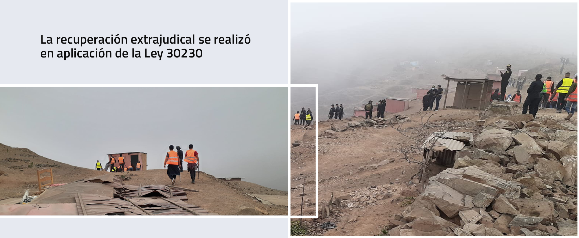 MÁS DE 70 MIL M2 DE TERRENOS DEL ESTADO RECUPERADOS EN PUENTE PIEDRA