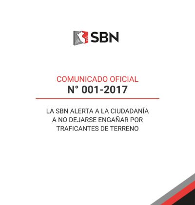  COMUNICADO OFICIAL Nº 001-2017 – SBN