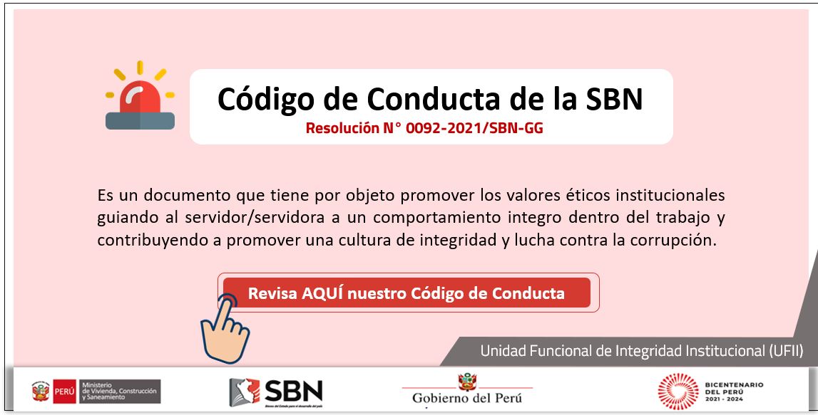 Difusión del Código de Conducta de la SBN