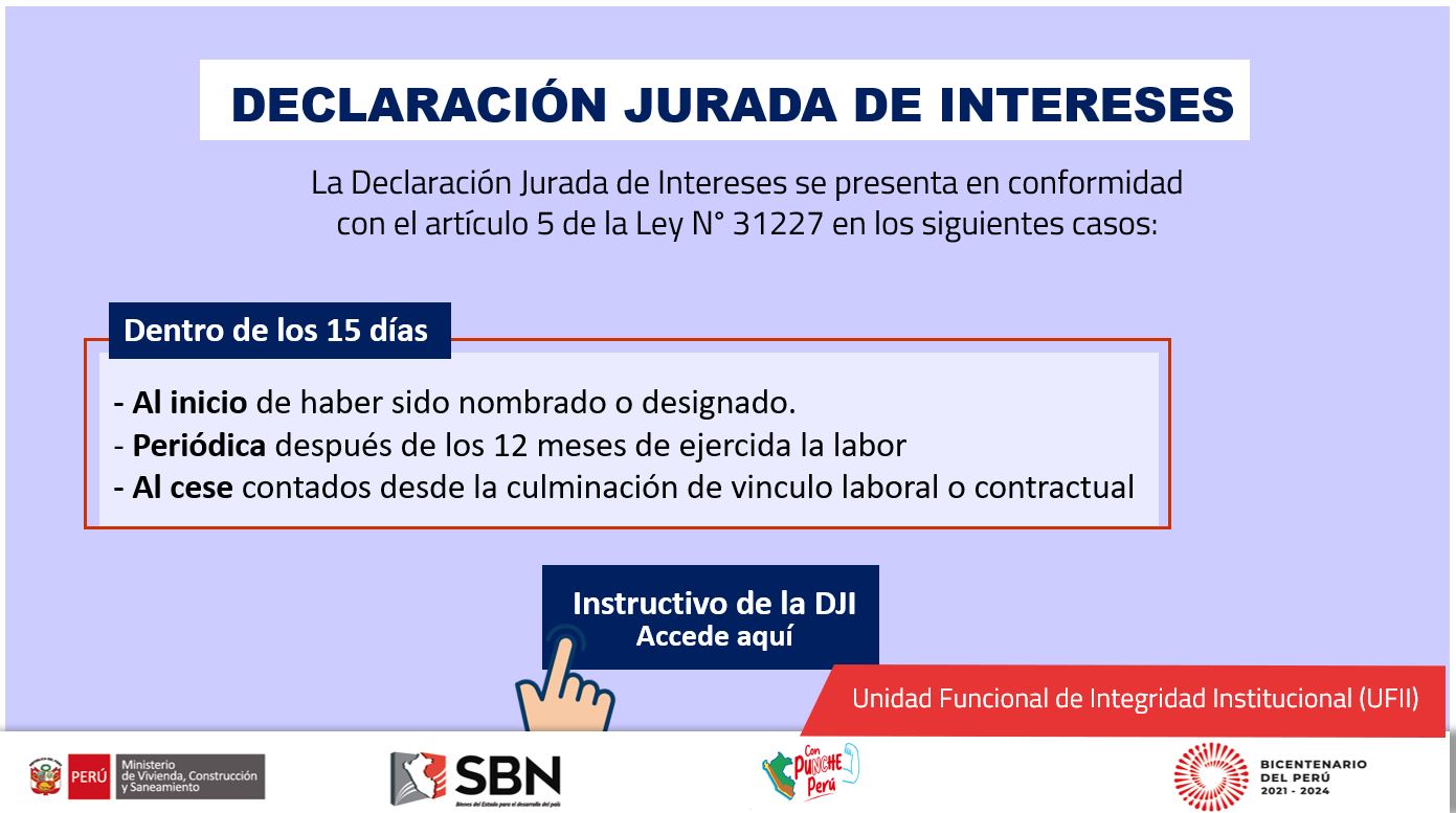 Difusión de la Declaración Jurada de Intereses