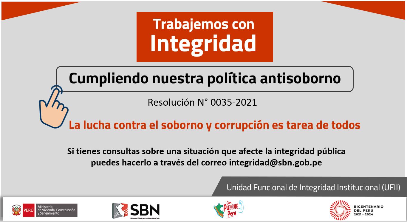 Difusión de la Política Antisoborno de la SBN