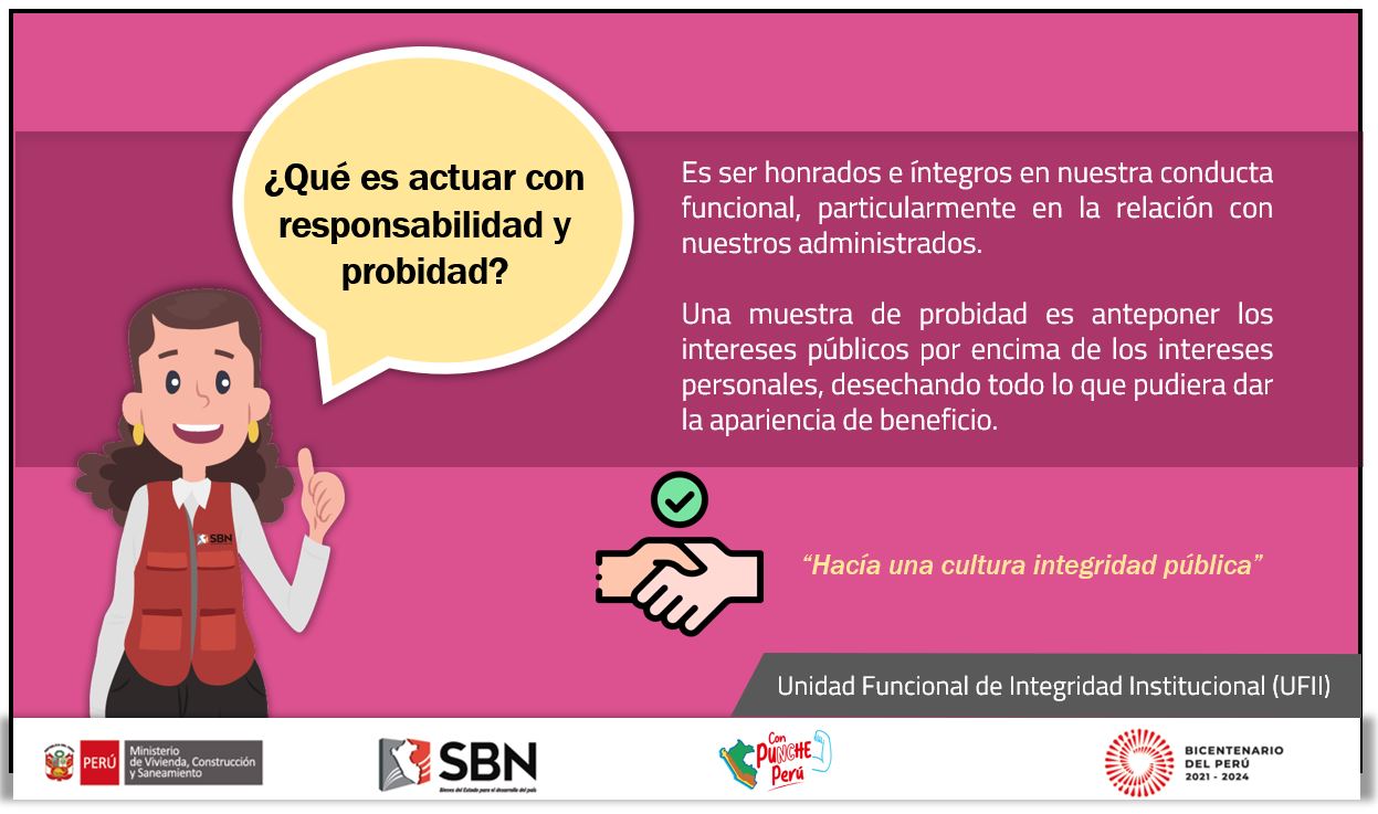 	Difusión: ¿Qué es actuar con probidad y responsabilidad?