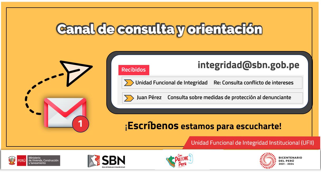 Difusión del Canal de consulta y orientación ¡Escribenos estamos para escucharte!