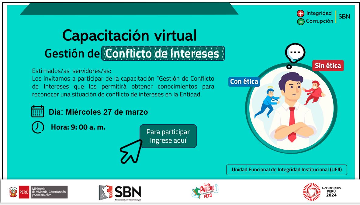 Capacitación: Gestión de conflicto de intereses