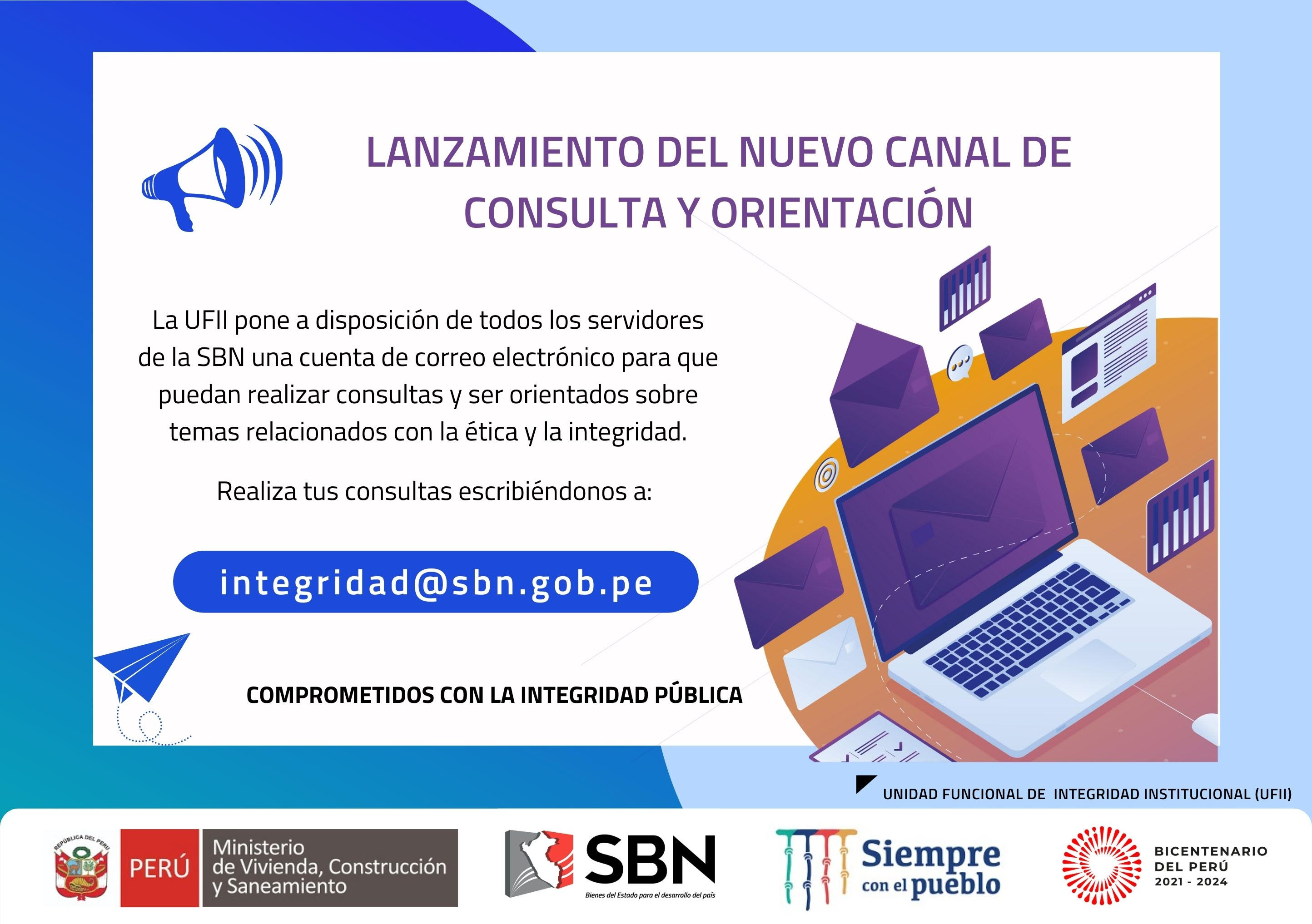  Difusión: Lanzamiento del nuevo canal de consultas y orientación