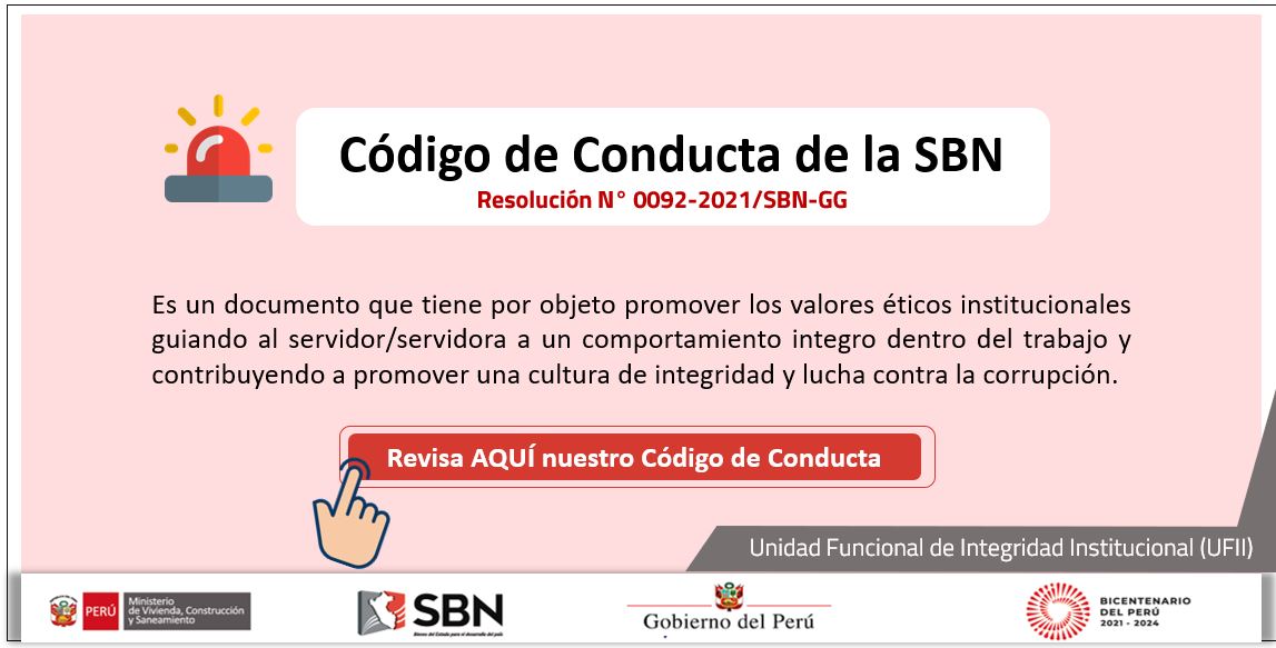  Difusión del Código de Conducta de la SBN