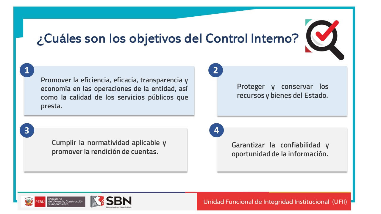  Difusión: Objetivos de Control Interno