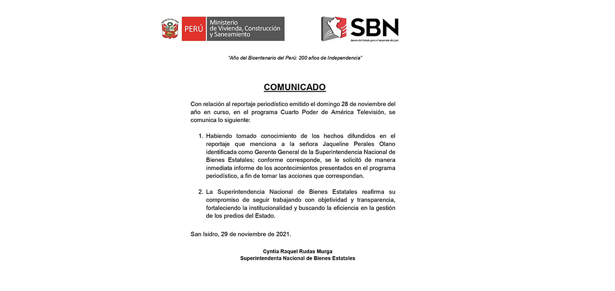  COMUNICADO