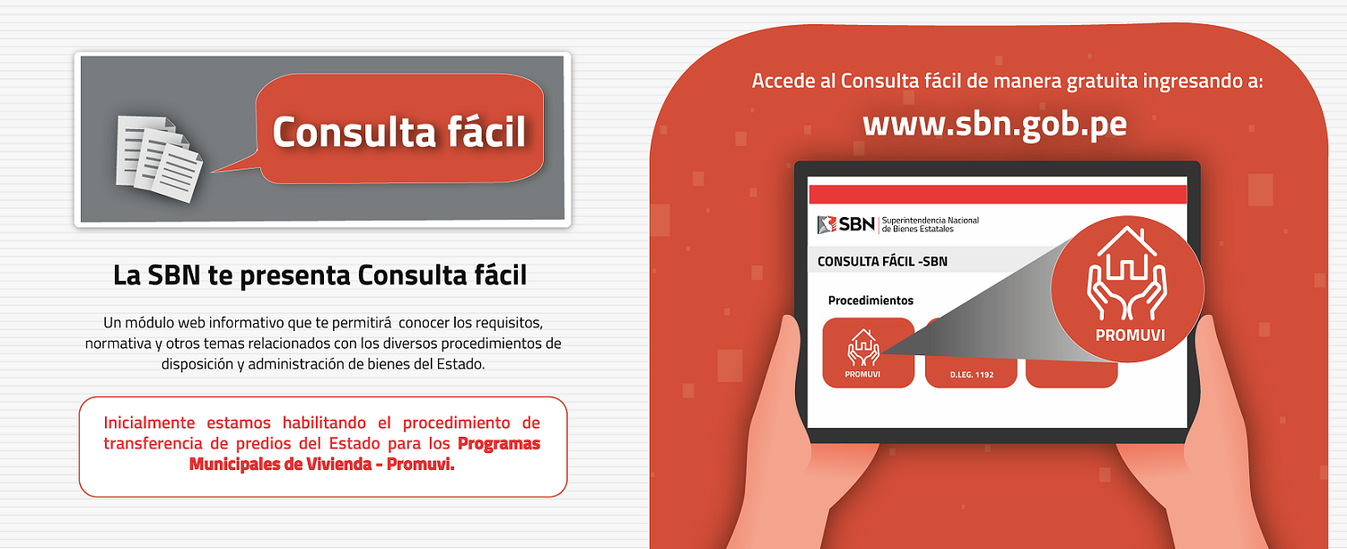 SBN LANZA MÓDULO WEB INFORMATIVO “CONSULTA FÁCIL”