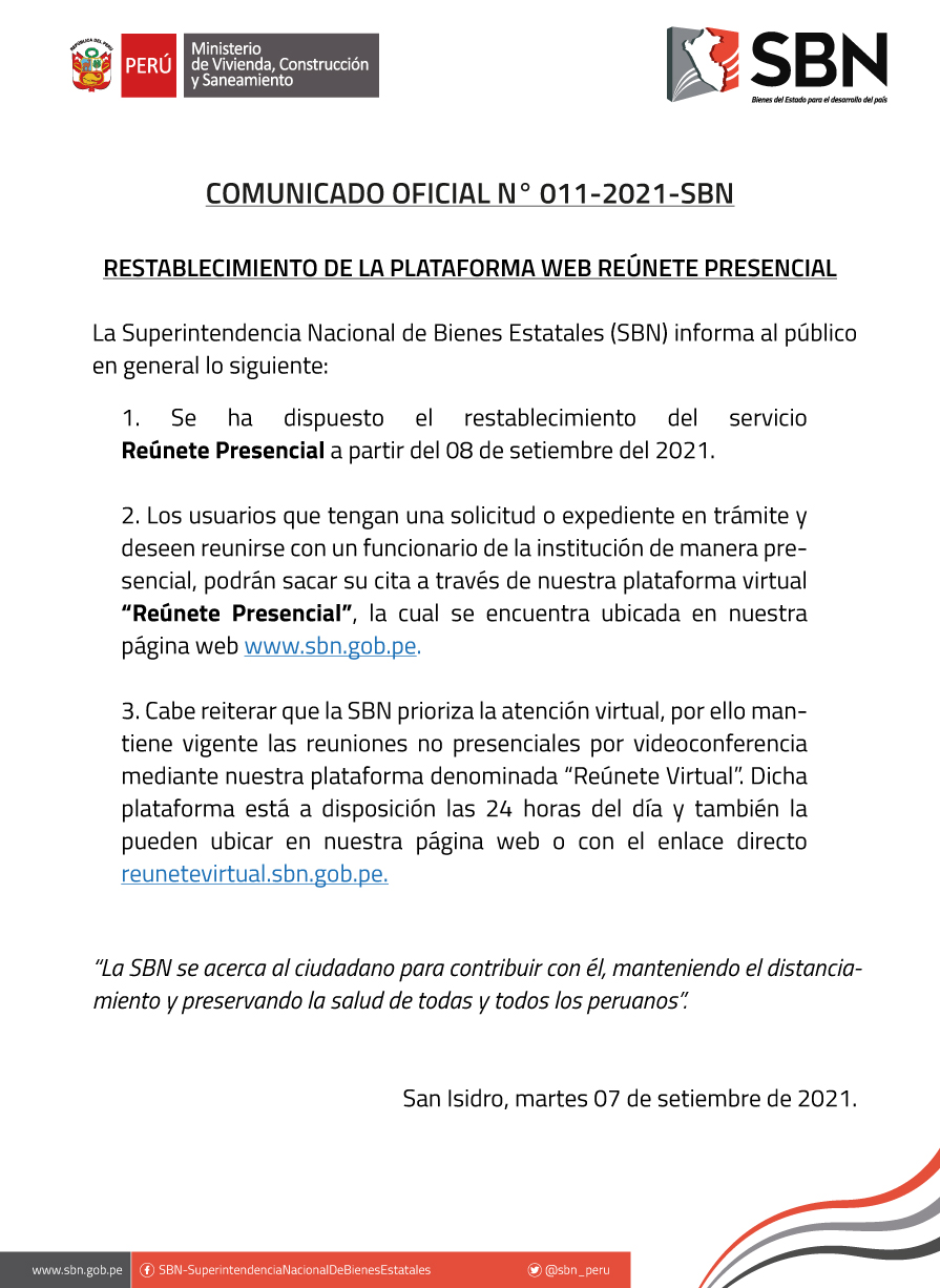  COMUNICADO OFICIAL N° 011 - 2021