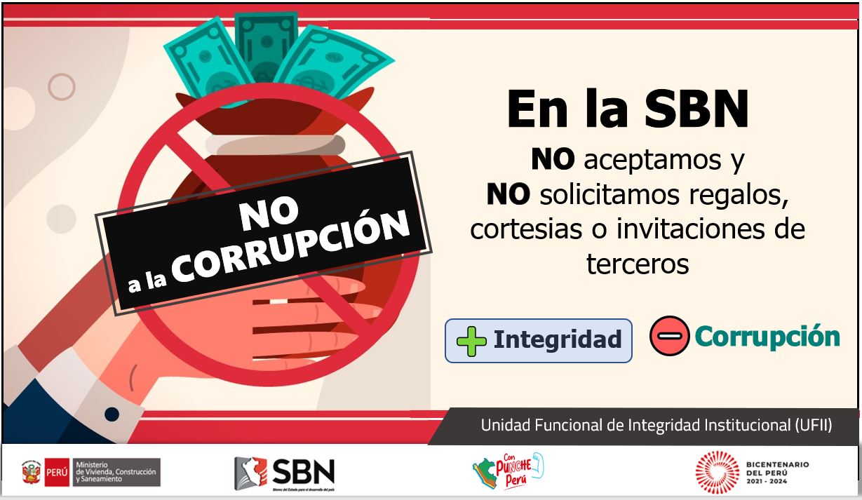  Campaña: No a la Corrupción en la SBN