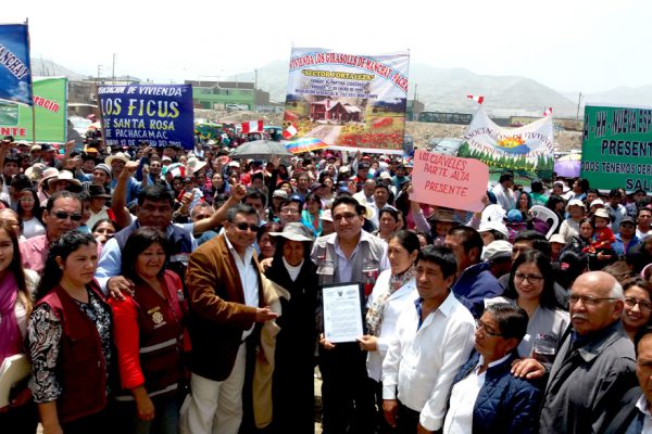  La SBN entrega terreno para la construcción del primer hospital en Pachacámac