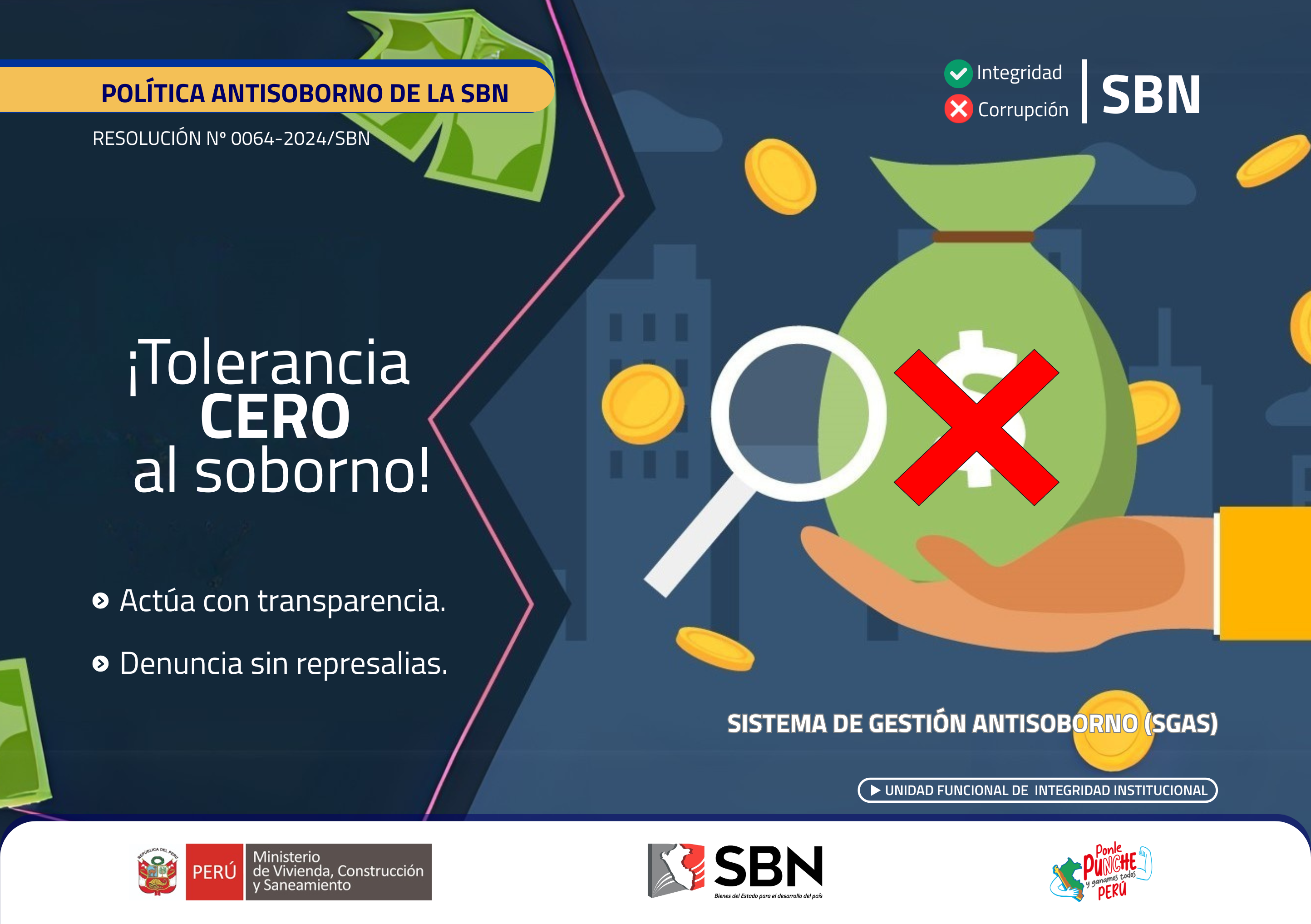  Campaña:¡Tolerancia CERO al soborno!